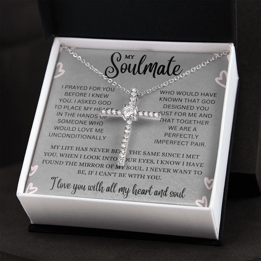 Soulmate | CZ Cross Necklace I Prayed For You