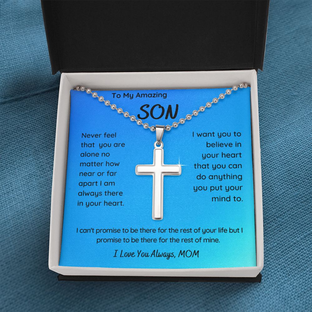 Son Cross Necklace Ball Chain