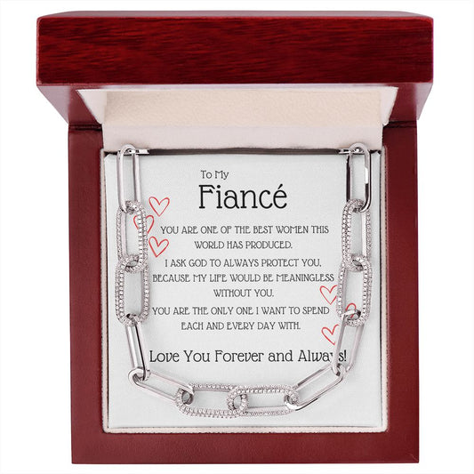 TO MY FIANCE | FOREVER LINKED NECKLACE