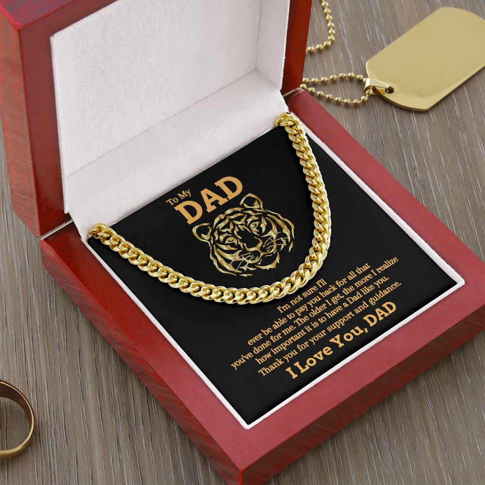 TO MY DAD | CUBAN LINK CHAIN TIGER