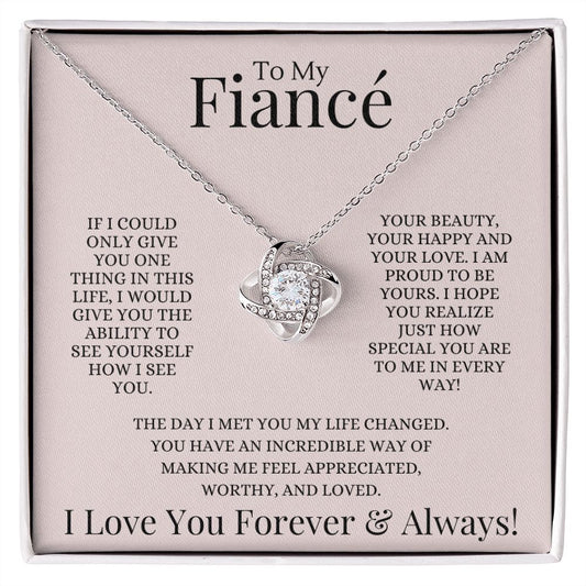 TO MY FIANCE | LOVE KNOT NECKLACE
