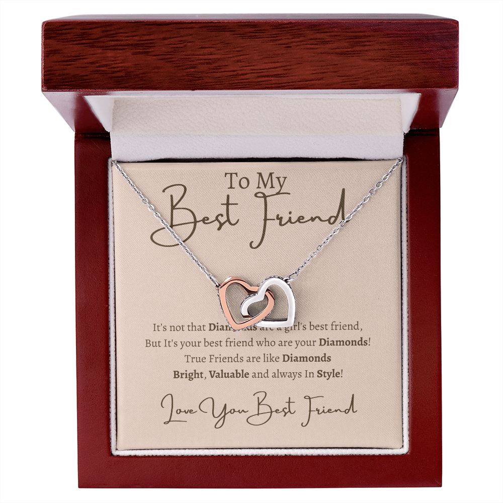 Best Friend | Heart Interlocking Necklace
